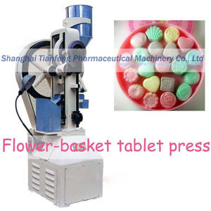 Flower basket tablet press